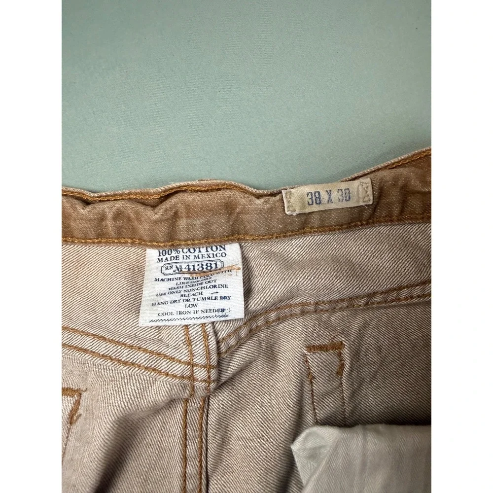 Polo Ralph Lauren Straight Jeans Mens 38 x 30 Brown Corduroy Chino Pants Jeans